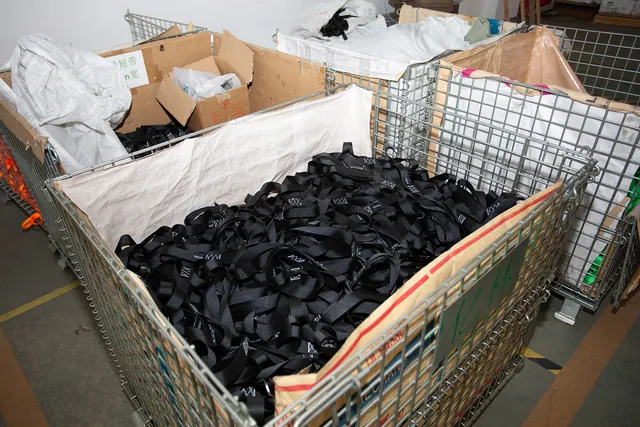 Finished transit cages before container loading
