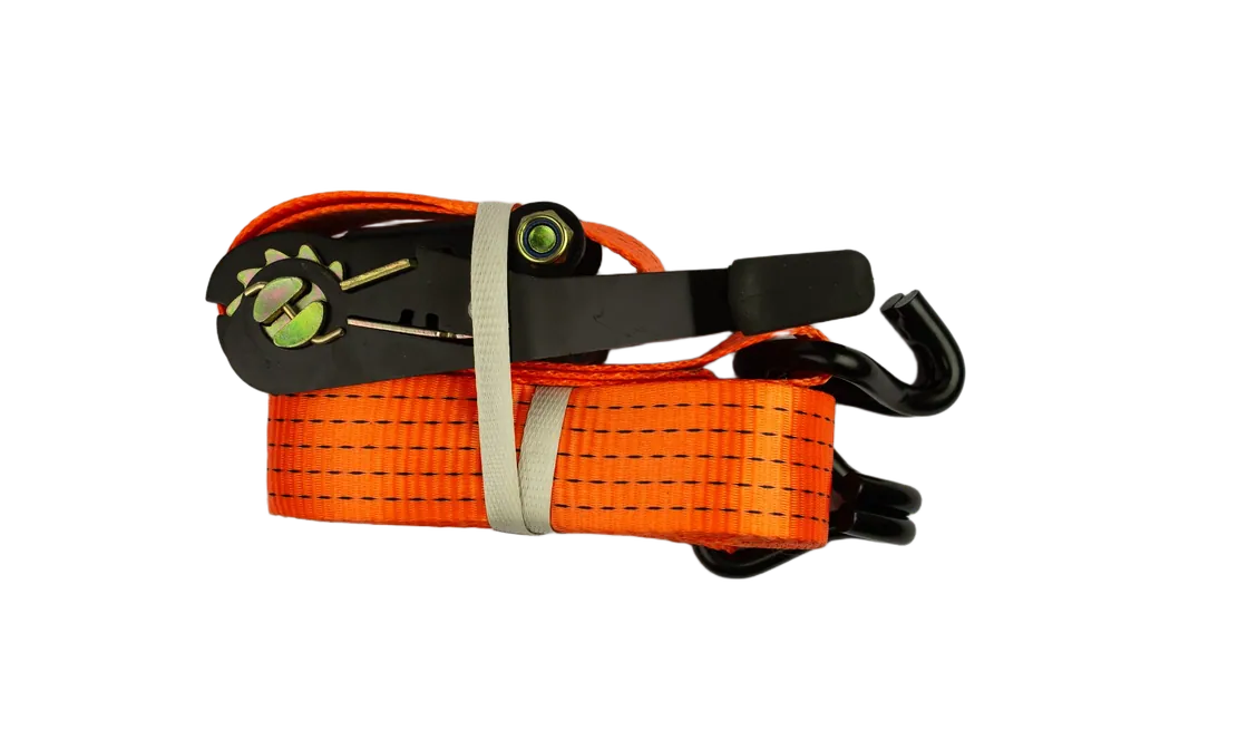 2-inch manual ratchet strap with a steel handle mechanism and 50 mm webbing